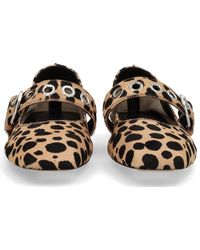 Aeyde - Mary-Jane Shoe With Eyelets Upper: Calf Hair Leather - Lyst