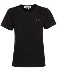 Comme des Garçons - Heart Embroidered T-shirt - Lyst
