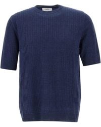 Lardini - Linen And Cotton T-Shirt - Lyst