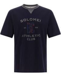 Brunello Cucinelli - Solomei Athletic Club Print T-Shirt - Lyst