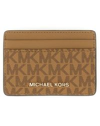 MICHAEL Michael Kors - Card Holder With Logo - Lyst