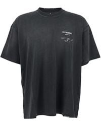 Represent - 'Revere Manor' T-Shirt With Logo Lettering On The Front And Maxi Print On The Rear - Lyst