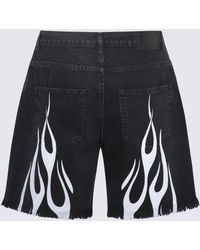 Vision Of Super - And Cotton Denim Shorts - Lyst