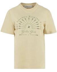 Golden Goose - Printed Cotton T-shirt - Lyst