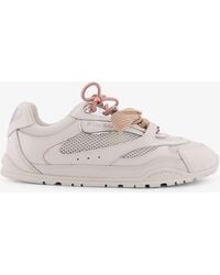 Pinko - Yulia Mesh Sneakers With Leather Inserts - Lyst
