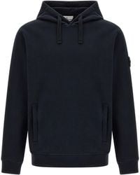 Stone Island - 'Badge Hoodie - Lyst