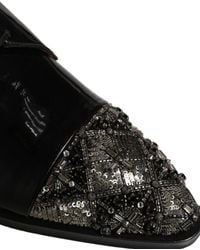 Dolce & Gabbana - Embellished Derby Dress Formal Shoes Leather - Lyst