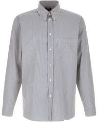 Fendi - Striped Button-Down Shirt - Lyst