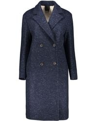 Agnona - Double-Breasted Cashmere Coat - Lyst