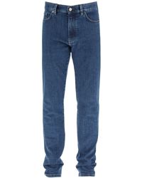 Zegna - Stone-washed Organic Cotton Denim Jeans - Lyst
