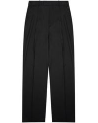 Bottega Veneta - Bottega Veneta Silk-Blend Tailored Trousers - Lyst