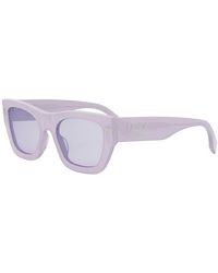 Fendi - Sunglasses Square Full Rim, Shiny Lilac Frame And Lens Fe40100I81Y - Lyst