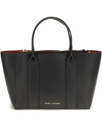 Marc Jacobs - Pop J The Small Work Tote Calf Leather Bos Taurus - Lyst