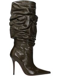 AMINA MUADDI - Tina Boots Ruched - Lyst