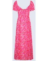 RIXO London - Multicolour Linen-Viscose Blend Briella Dress - Lyst