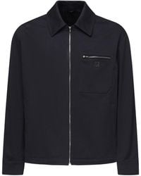 Fendi - Gabardine Blouson With Logo - Lyst