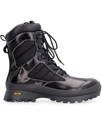 McQ Leather Lace-up Boots in Black for Men Mens Boots McQ Boots Save 30% 