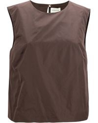 P.A.R.O.S.H. - Sleeveless Taffeta Blouse - Lyst