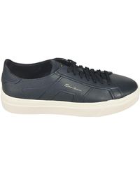 Santoni - Logo Sided Sneakers - Lyst