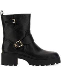 Michael Kors - Perry Leather Ankle Boots - Lyst