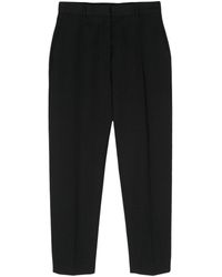 Lanvin - Tapered Leg Slim Trousers - Lyst