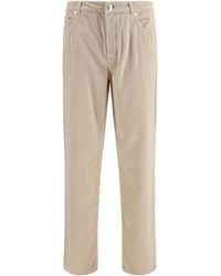 Brunello Cucinelli - Corduroy Pants Cotton; Elastane - Lyst