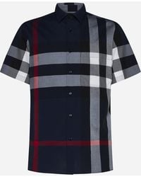 Burberry - Somerton Checked Regular-fit Stretch-cotton Shirt - Lyst