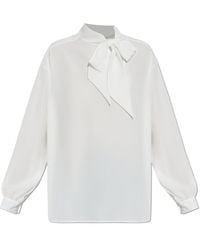 Emporio Armani - Top With Decorative Tie - Lyst