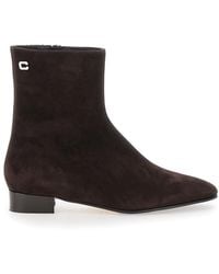 CAREL PARIS - Aiglon Boots With Logo Embroidery On The Side And Zip Closure - Lyst