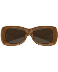 Saint Laurent - Sunglasses Square Full Rim, Shiny Frame And Lens Sl901Howl017 - Lyst
