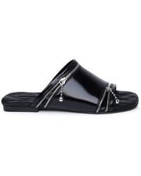 Burberry - Decorative-zip Slip-on Sandals - Lyst