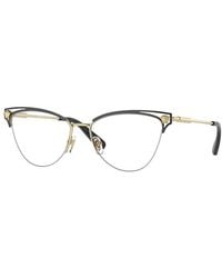 Versace - Eyeglasses Cat Eye Semi Rim, Frame And Clear Demo Lenses Lens Ve12801433 Sunglasses - Lyst
