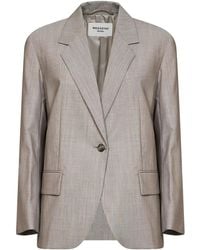 Weekend by Maxmara - Blazer Wkdattila Hazelnut Wool Virgin Jacket - Lyst