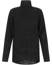 Balenciaga - Creased Ribbed Pullover - Lyst