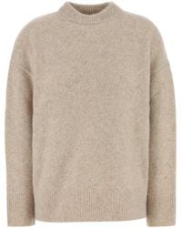 Co. - Sand Cashmere Blend Oversize Sweater - Lyst