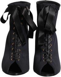 Dolce & Gabbana - Stretch Jersey Booties - Lyst