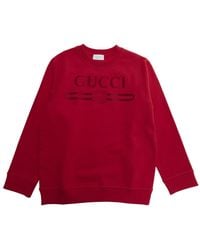 Gucci - Sweatshirt With Contrast Logo Fabric Hoods & Sweatshirts - Lyst
