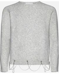 Random Identities - Chain-Detail Wool-Blend Sweater - Lyst