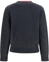 Loulou de Saison - Otis Cashmere Sweater With Two-Tone Collar Kashmir/Capra Hircus - Lyst