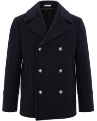 BRERAS Milano - Wool Peacoat Outer Fabric: Coat - Lyst