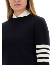 Thom Browne - Milano Stitch Jersey With 4 Bars Virgin Wool Jumpers - Lyst