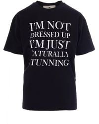 Elisabetta Franchi - Graphic Crew Neck T-Shirt - Lyst