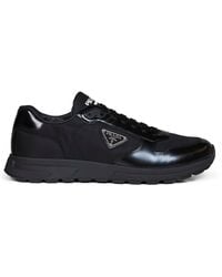 Prada - Calzature Re-Nylon And Brushed Leather Prax 01 Sneakers - Lyst