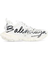 Balenciaga - Track Signature Low-Top Sneakers Polyurethane Trainers - Lyst