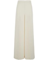 Twinset - Pants With Logo Pendant And Side Zip Closure - Lyst
