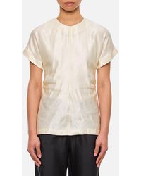 Loulou de Saison - Fitted Short-Sleeved Blouse - Lyst