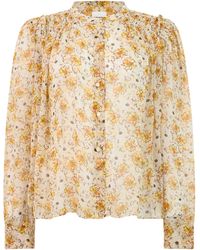 Isabel Marant - Shirt Light-Ecru/Ecru Viscose - Lyst