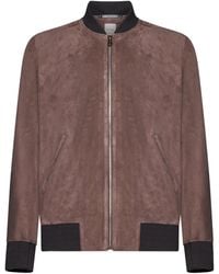 Paul Smith - Suede Bomber Jacket - Lyst