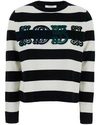 Max Mara - And Crewneck Sweater With Embroidery Virgin Wool Tops - Lyst