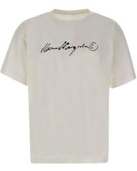 MM6 by Maison Margiela - Logo-Print Cotton T-Shirt - Lyst
